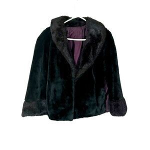 Edmunds of‎ Denver Luxury Fur Lined Cape Size 6 Beautiful!